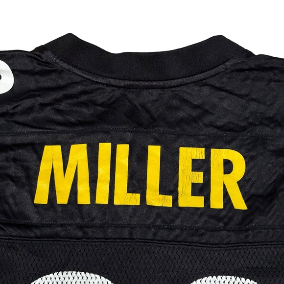 NFL Reebok Pittsburgh Steelers Jersey Mens Large Heath Miller #83 Vented Black - Picture 5 of 7